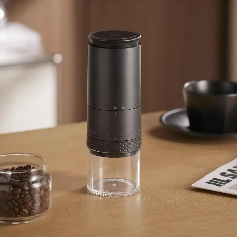 Mini Molinillo de Café Automático OEING – 38 Niveles de Molienda | Portátil, Recargable y Preciso