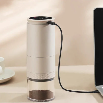 Mini Molinillo de Café Automático OEING – 38 Niveles de Molienda | Portátil, Recargable y Preciso