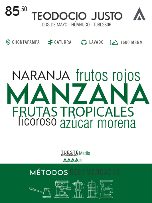 Café de especialidad - Teodocio Justo