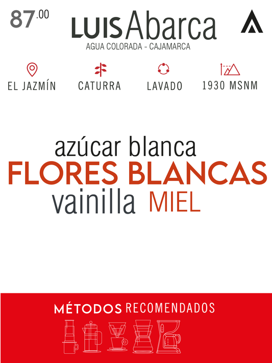 Café de especialidad - Luis Abarca  - Caturra Natural
